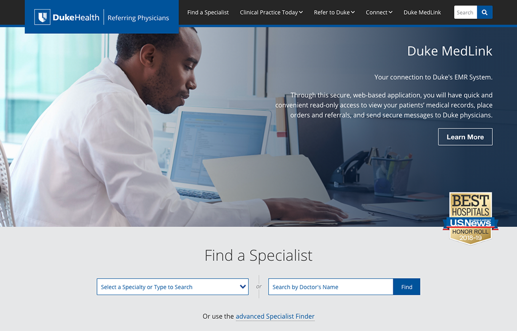 Duke Health Referring Physicians