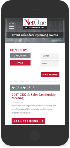 NetOne Event Calendar Mobile